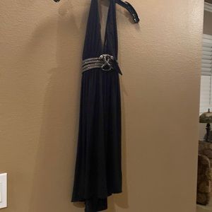 Black classy dress snake emblem attached